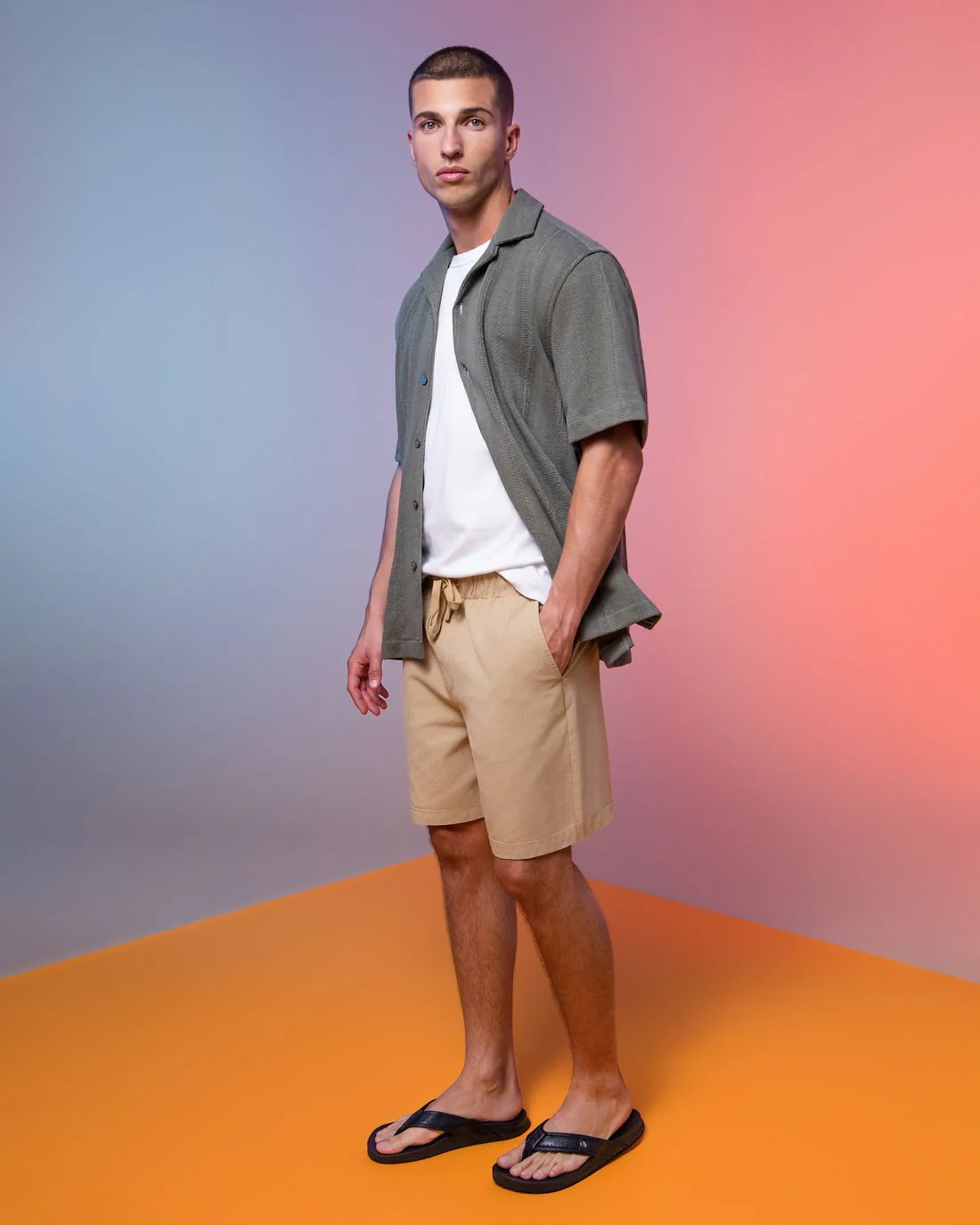 Chancla de hombre plano Refresh 17554901 - Image 2