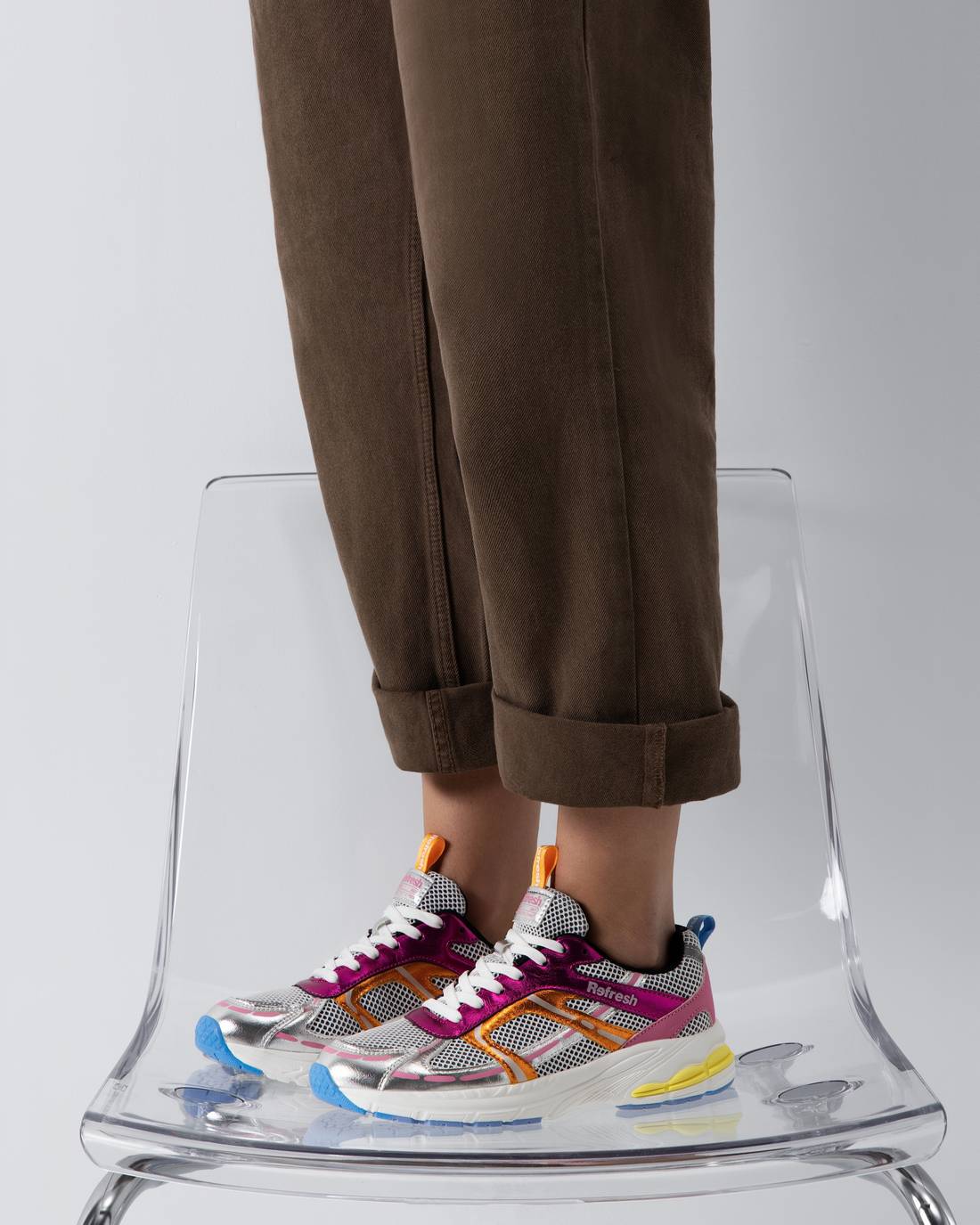 Zapatilla de mujer plano Refresh 17502104 - Image 8